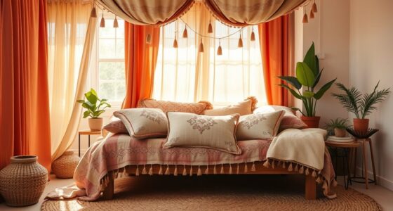 serene bohemian bedroom decor