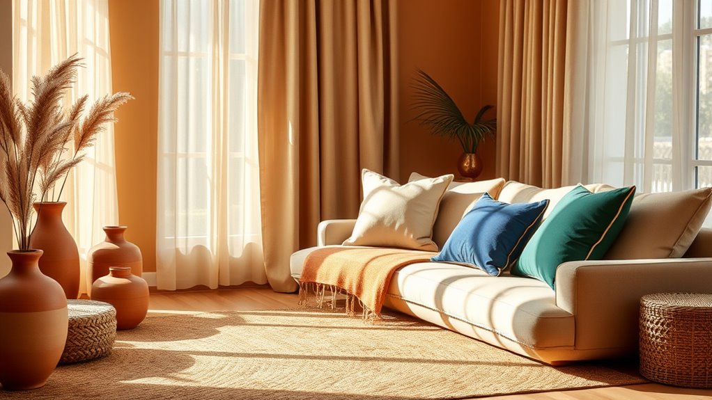 serene neutral boho atmosphere