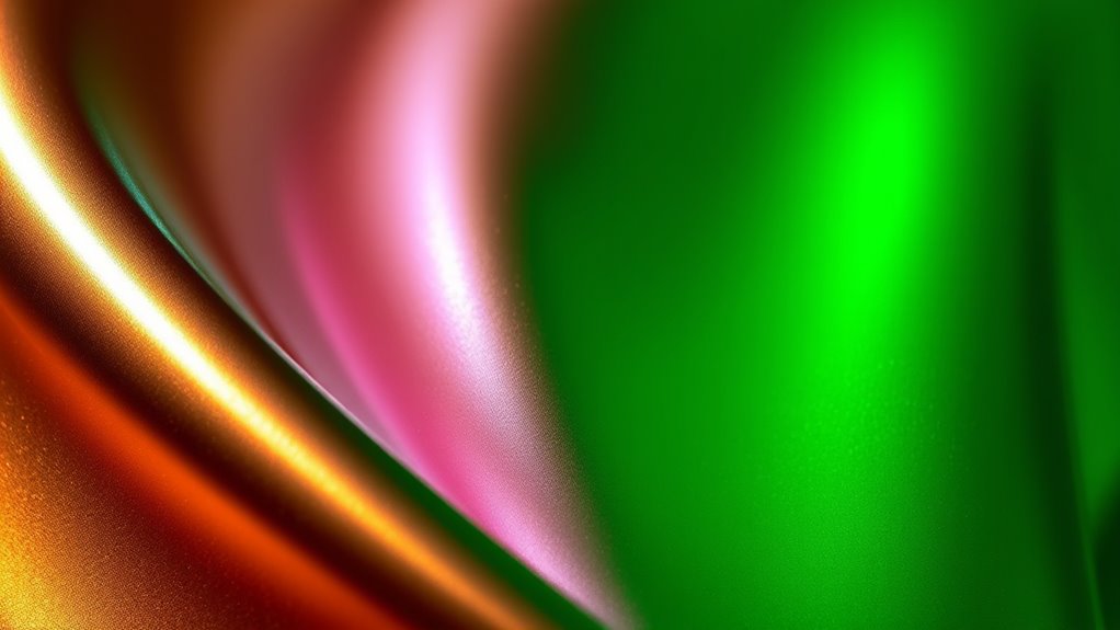 shimmering reflective color effects