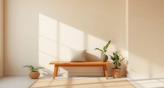 simple clutter free boho