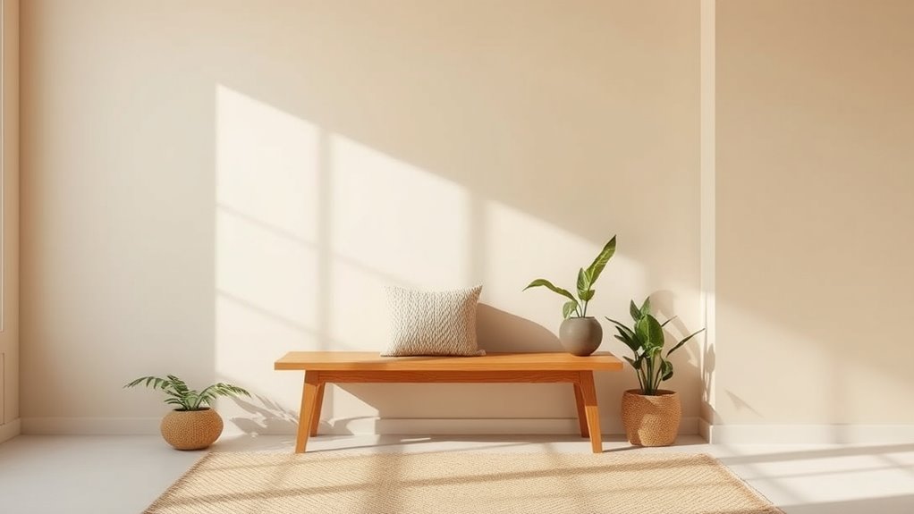 simple clutter free boho