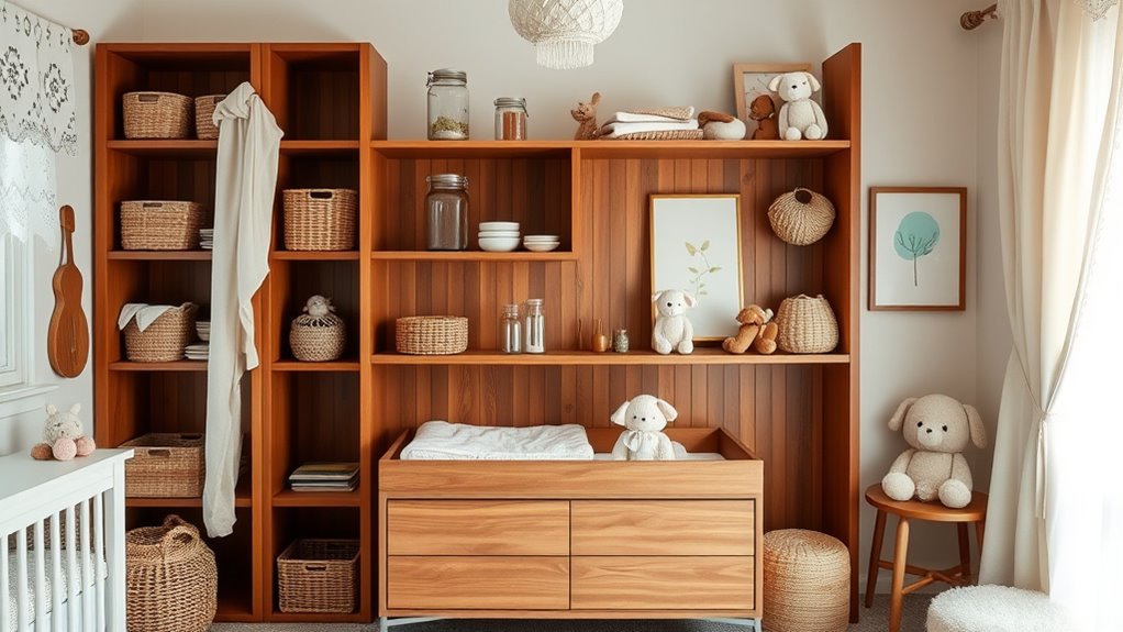 stylish practical nursery storage