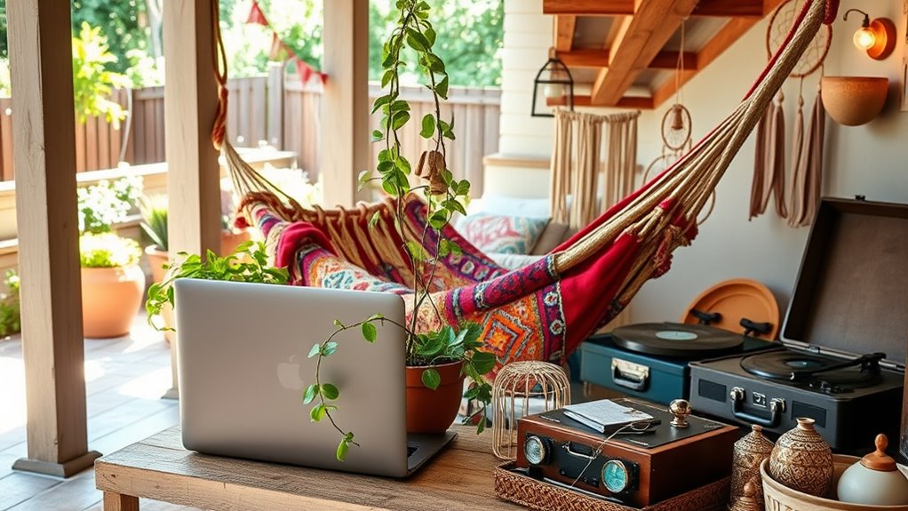 tech meets bohemian balance