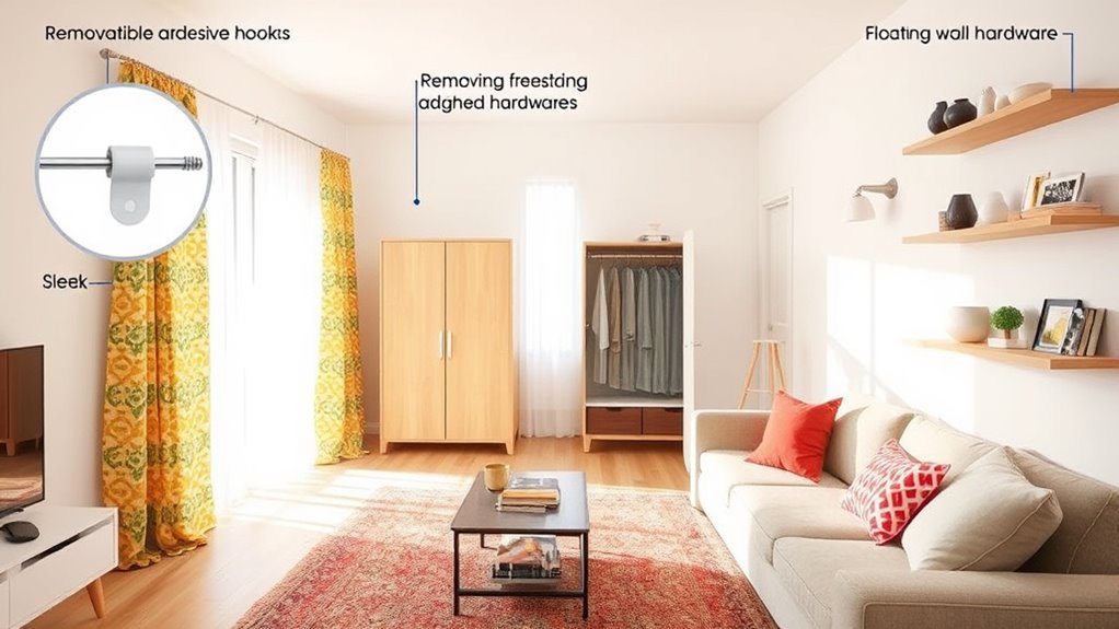 temporary damage free decorating options