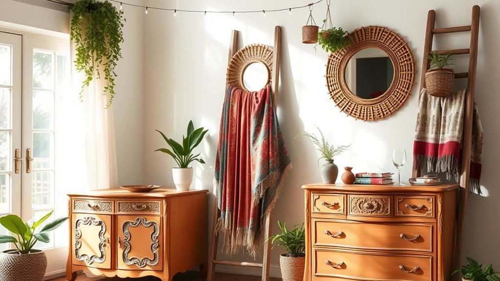 upcycled boho furniture charm