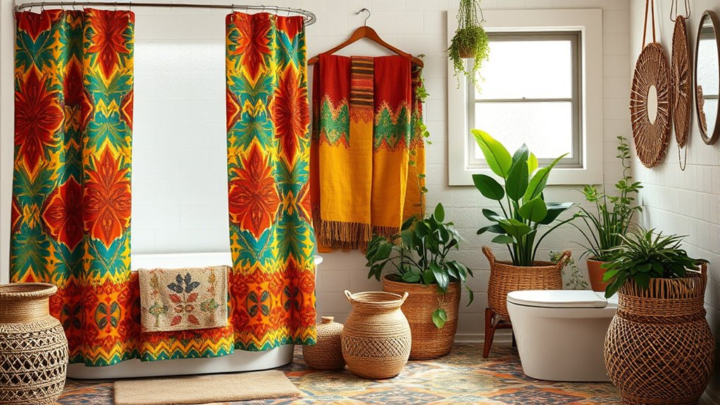 vibrant patterns and textiles