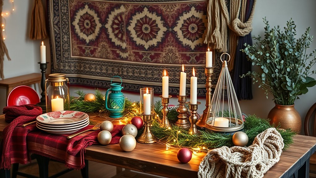 vintage eclectic holiday decor