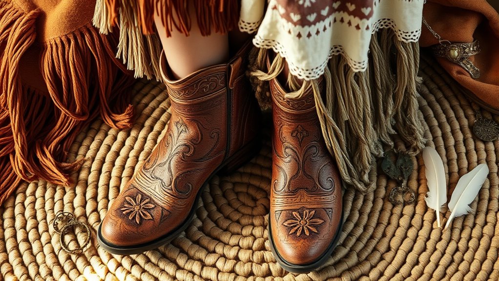 vintage inspired boho footwear