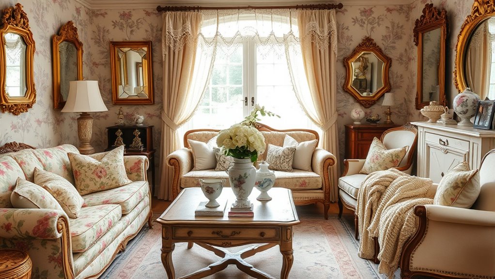 vintage textiles and decor