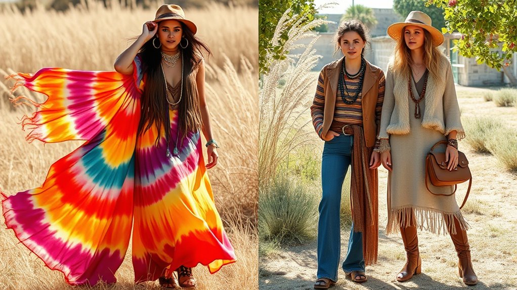 vivid neon or earthy