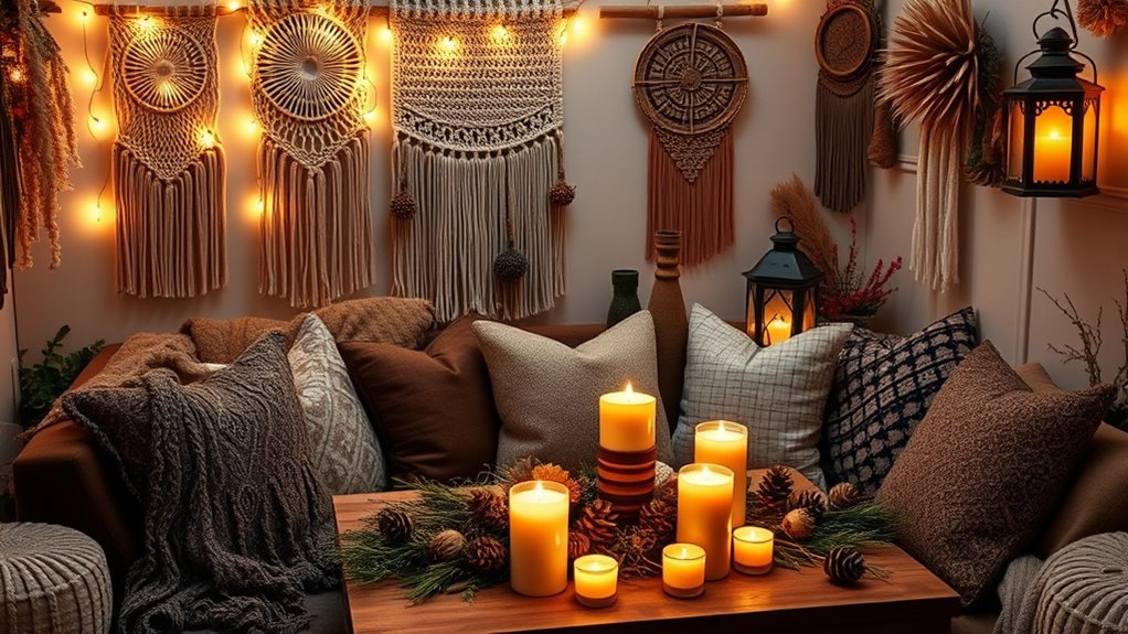 warm inviting layered lighting