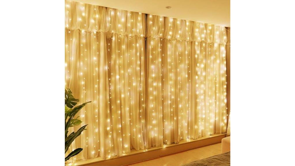 300 led curtain lights