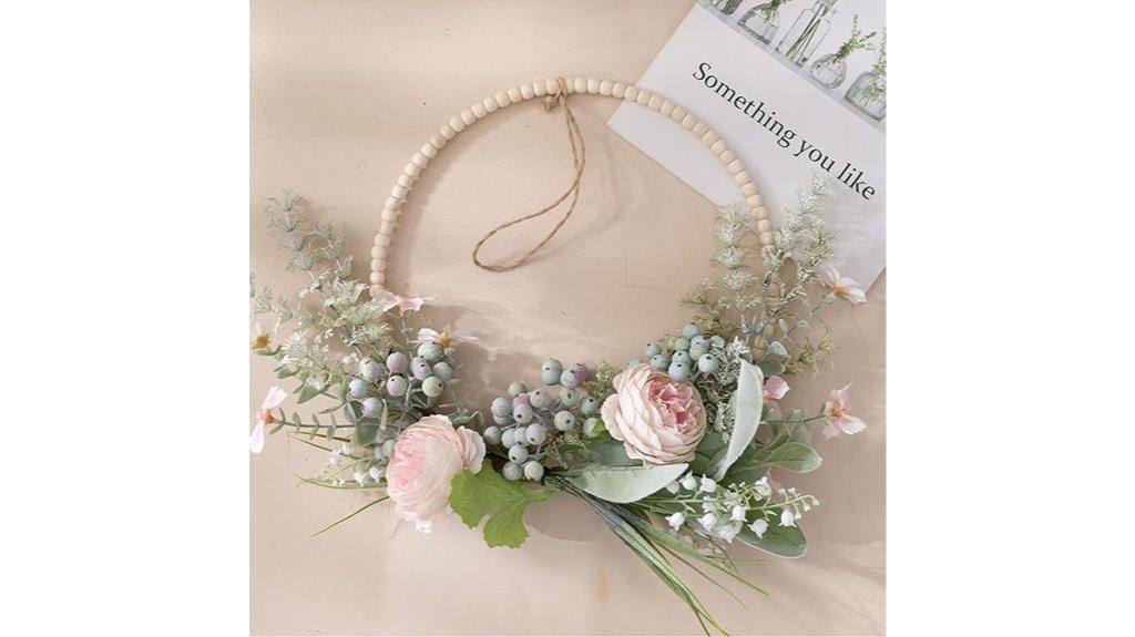 artificial flower wreath