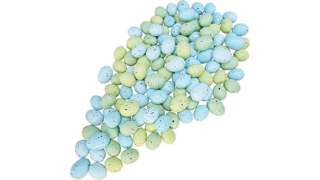 artificial green blue eggs