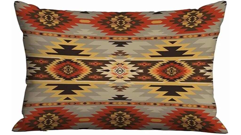 aztec navajo geometric pillow
