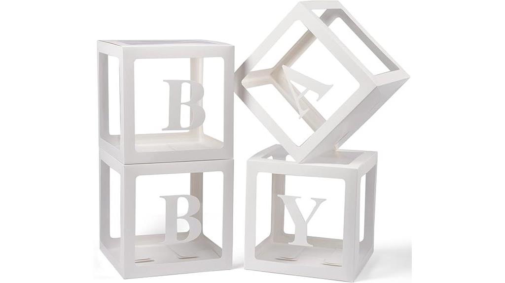 baby shower letter boxes