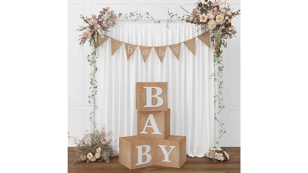 baby shower letter boxes