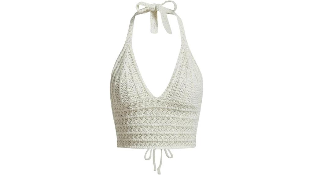 backless crochet halter top