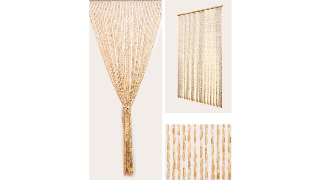 bamboo doorway beaded curtain
