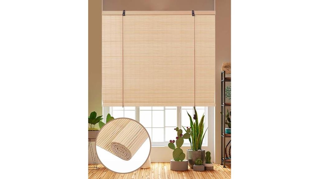 bamboo roman shades