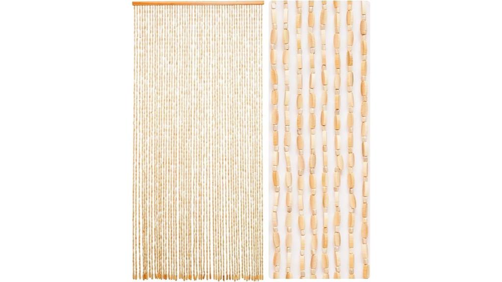 bamboo wooden beaded curtain