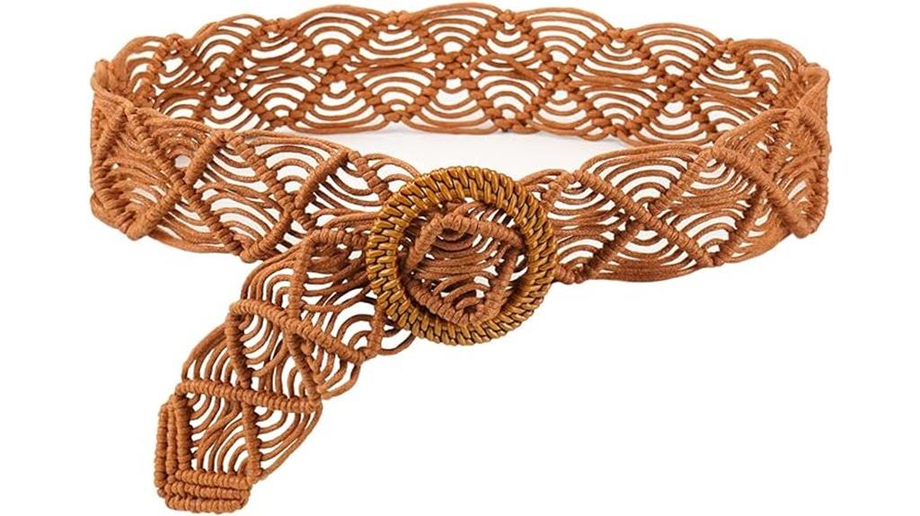 bohemian braided waist belt