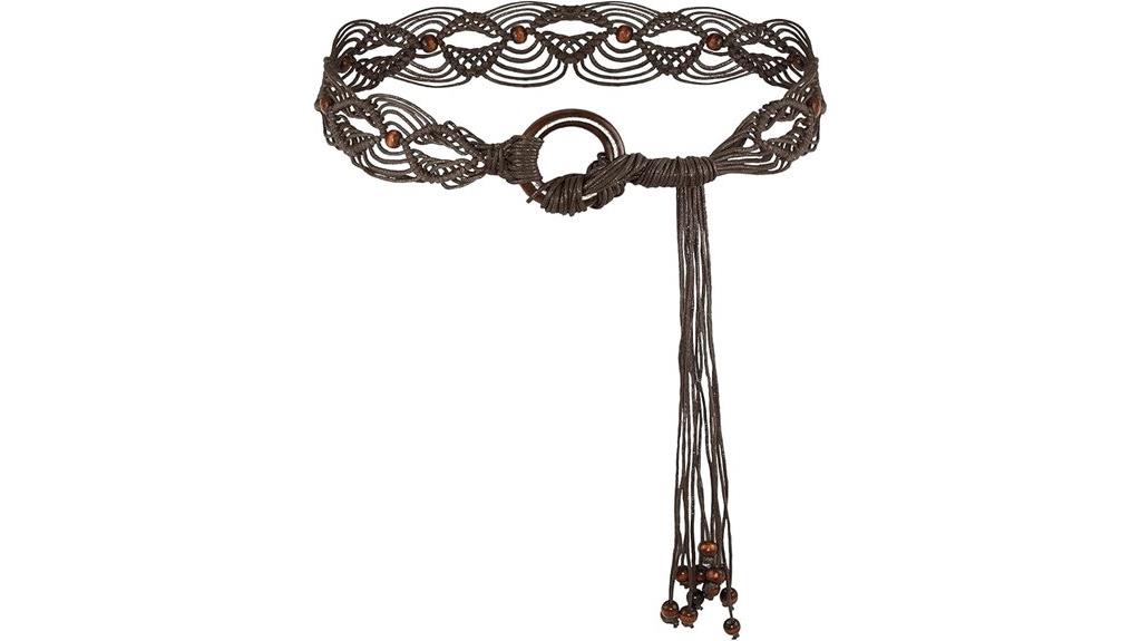 bohemian woven waist belt