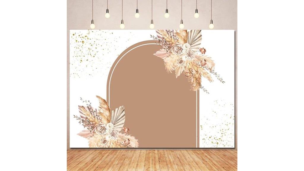 boho baby shower backdrop