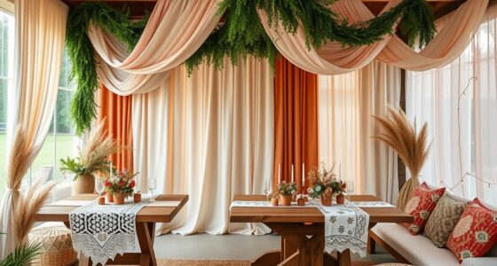 boho baby shower decor