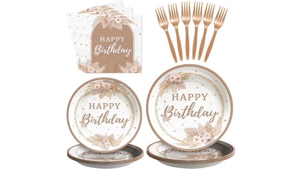 boho birthday party set