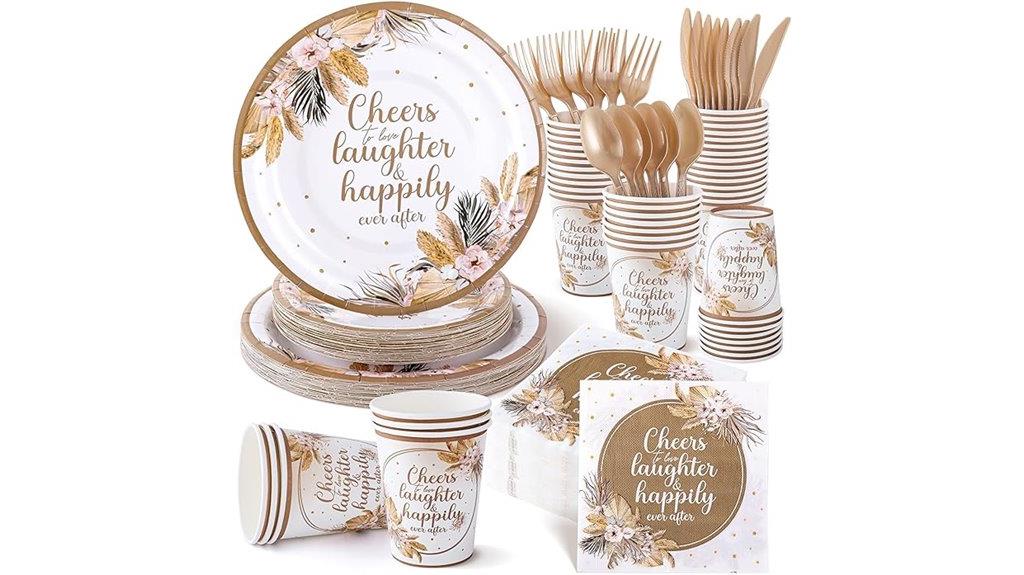 boho bridal shower set