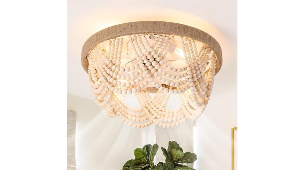 boho coastal fan light