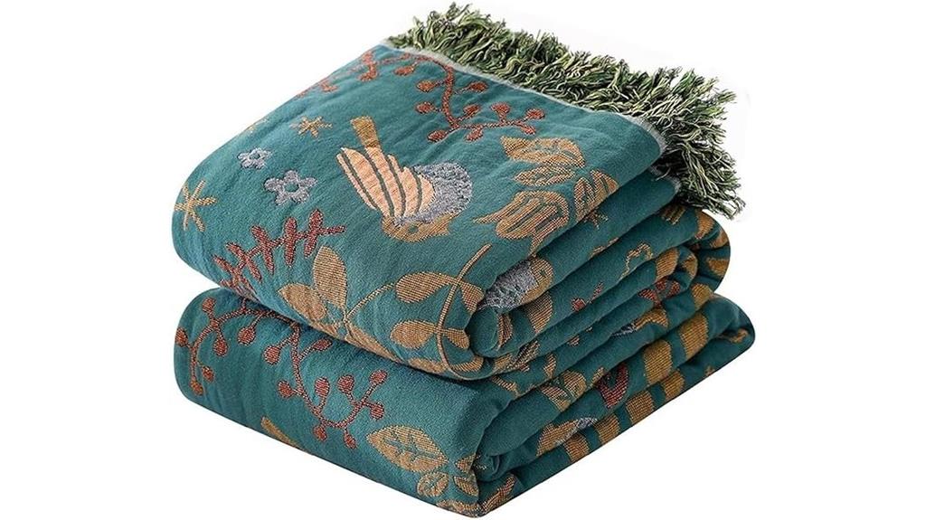 boho cotton blanket 60x80