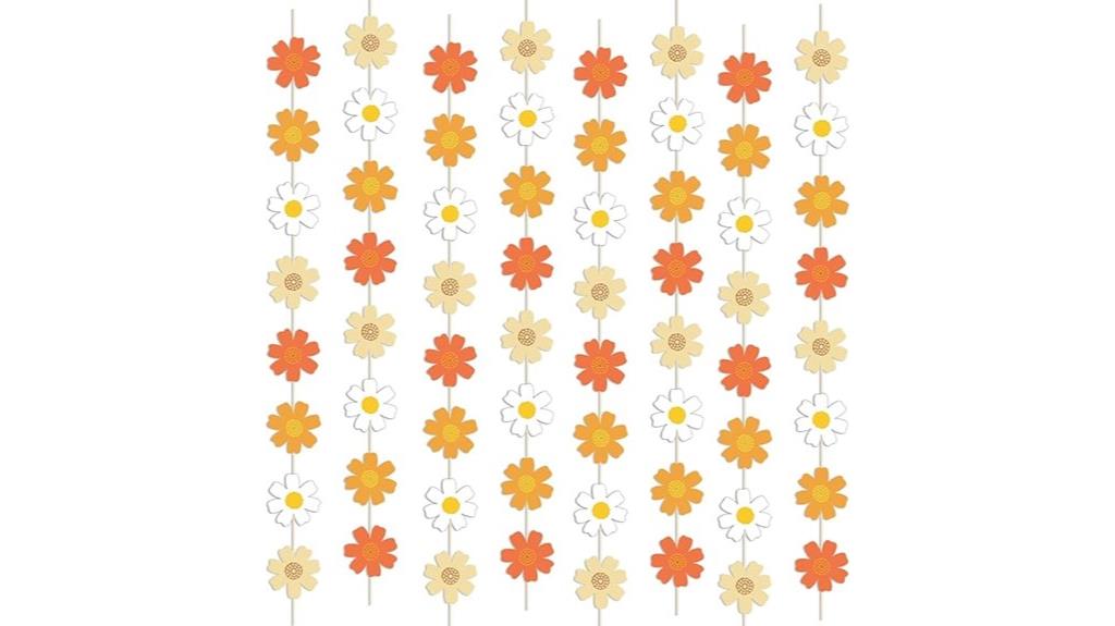 boho daisy party decorations