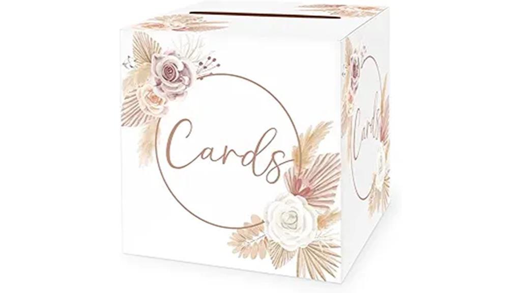 boho floral party cardholder