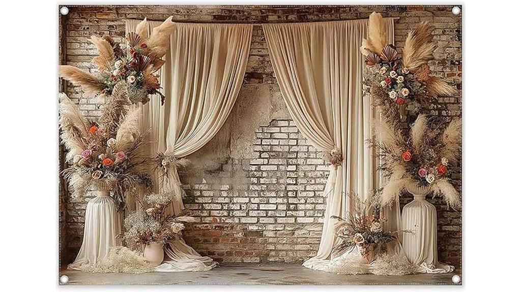 boho floral wedding backdrop