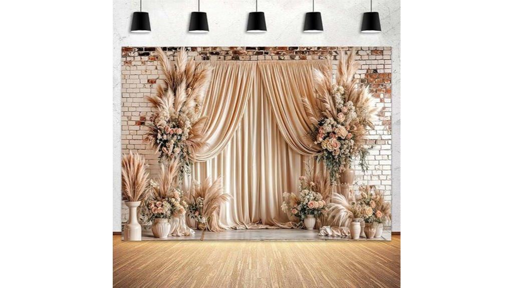 boho floral wedding backdrop