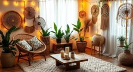 boho indoor string lights