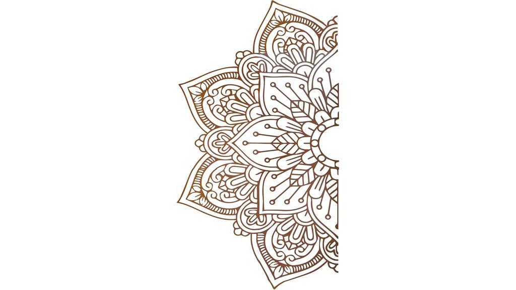 boho mandala wall decal