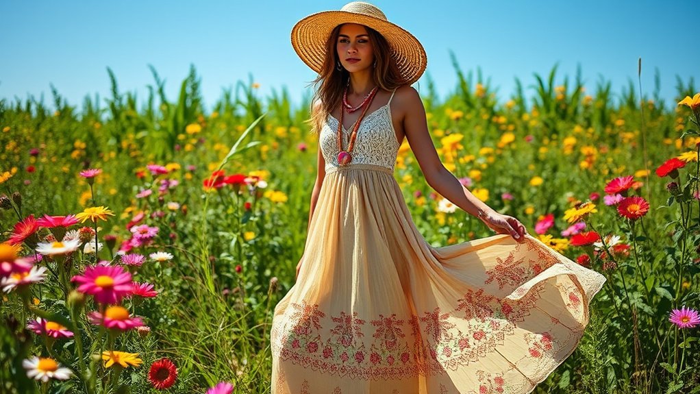 boho maxi dresses trending