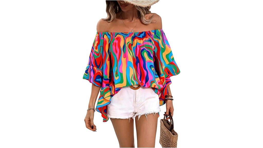 boho off shoulder blouse