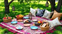 boho picnic party sets