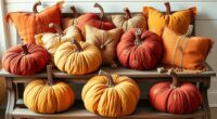 boho pumpkin pillow collection