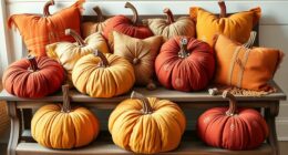 boho pumpkin pillow collection
