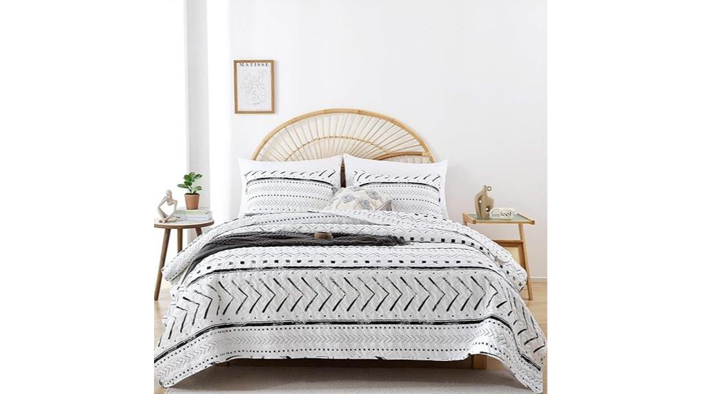 boho queen quilt set