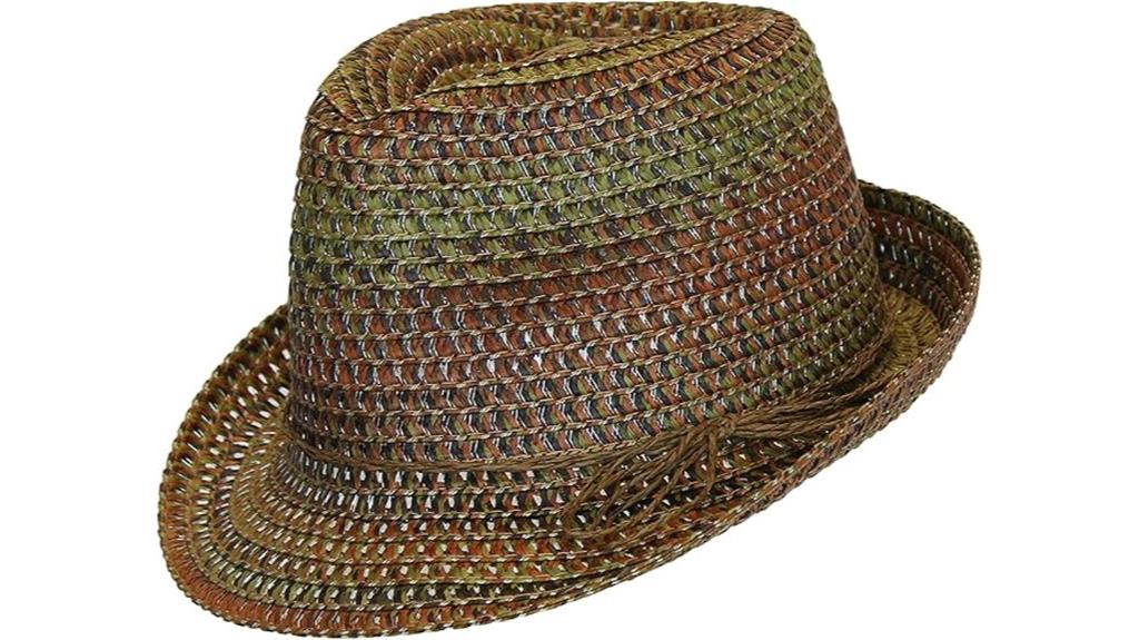 boho straw fedora