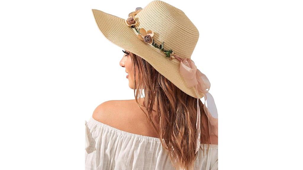 boho straw sun hat