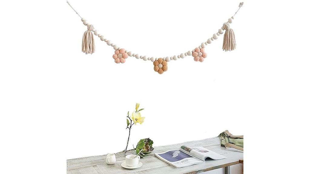 boho tassel bead garland