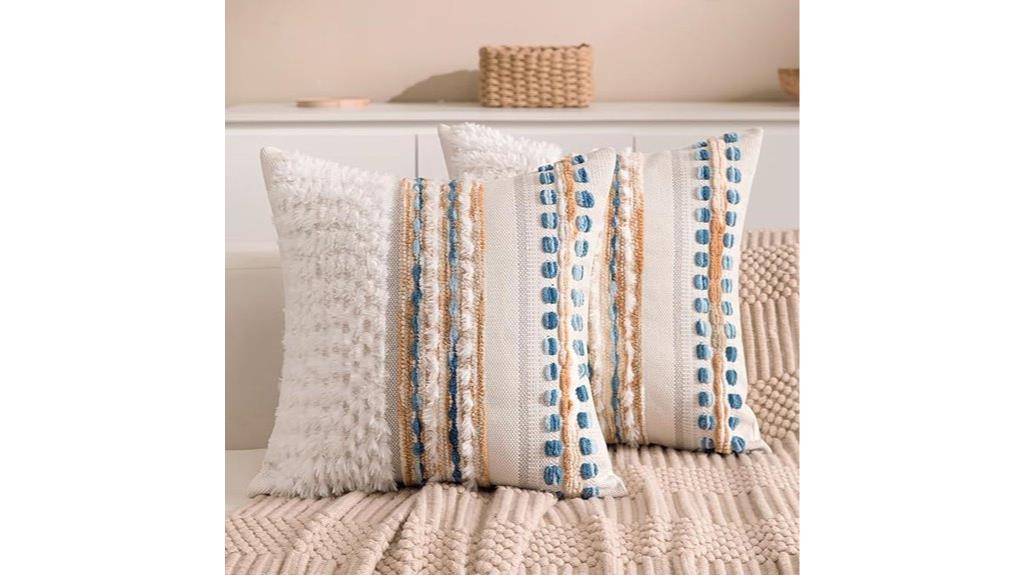 boho tufted pillow covers