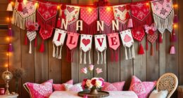 boho valentine banner ideas